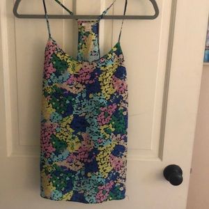 J. Crew Floral Silky Tank